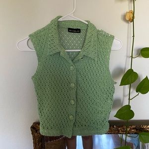 Green Crotchet Tank